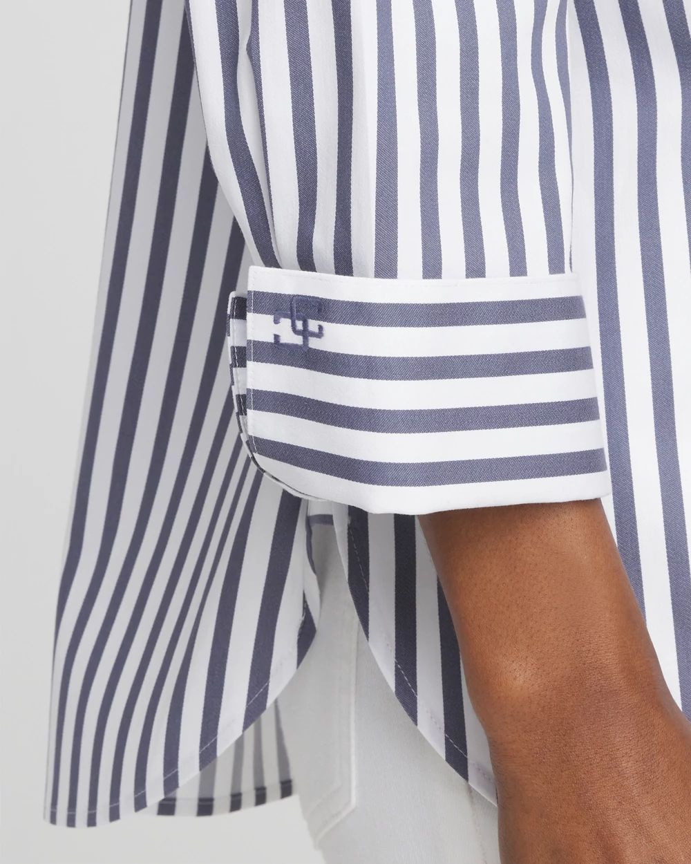 mochicoページ No Iron™ Stretch Stripe Shirt | Chico's